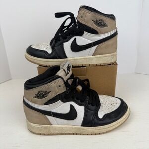 Nike Air Jordan 1 Retro High OG Latte Black Brown FD2597-021 Kids Size 13C